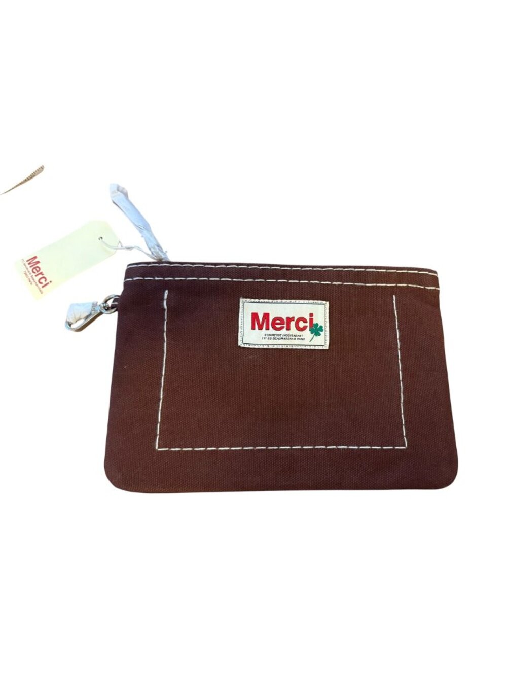Merci Paris Pochette Candide Marron NWT